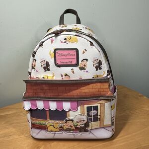 Disney Parks Loungefly Pixar UP Carl Russel Dug Ice Cream Scented Mini Backpack